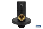 Torneira de Esquadria Modelo Lux Negra| Sistema de abertura e fecho de 1/4 de volta | PN 16 bar | Cor: negro | Duas medidas
