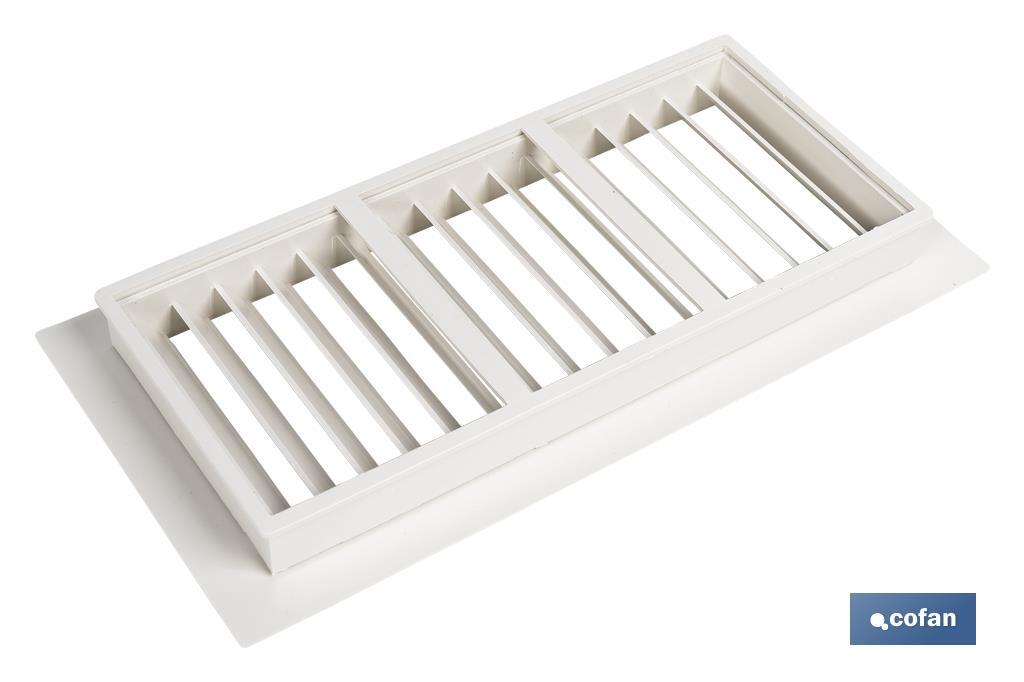 Cofan Grelha de Ventilação para Encastrar | Fabricada em AlBS | Medida de 13,3 x 26 cm