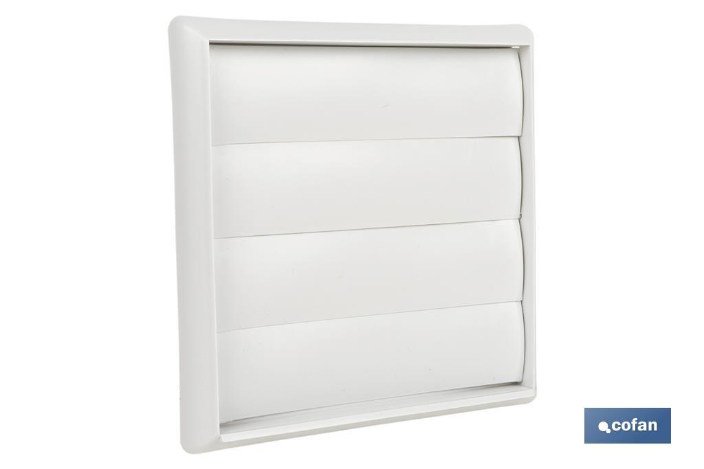 Cofan Griglia di ventilazione con 4 lamelle mobili | ABS bianco | Varie dimensioni