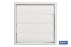 Cofan Griglia di ventilazione con 4 lamelle mobili | ABS bianco | Varie dimensioni