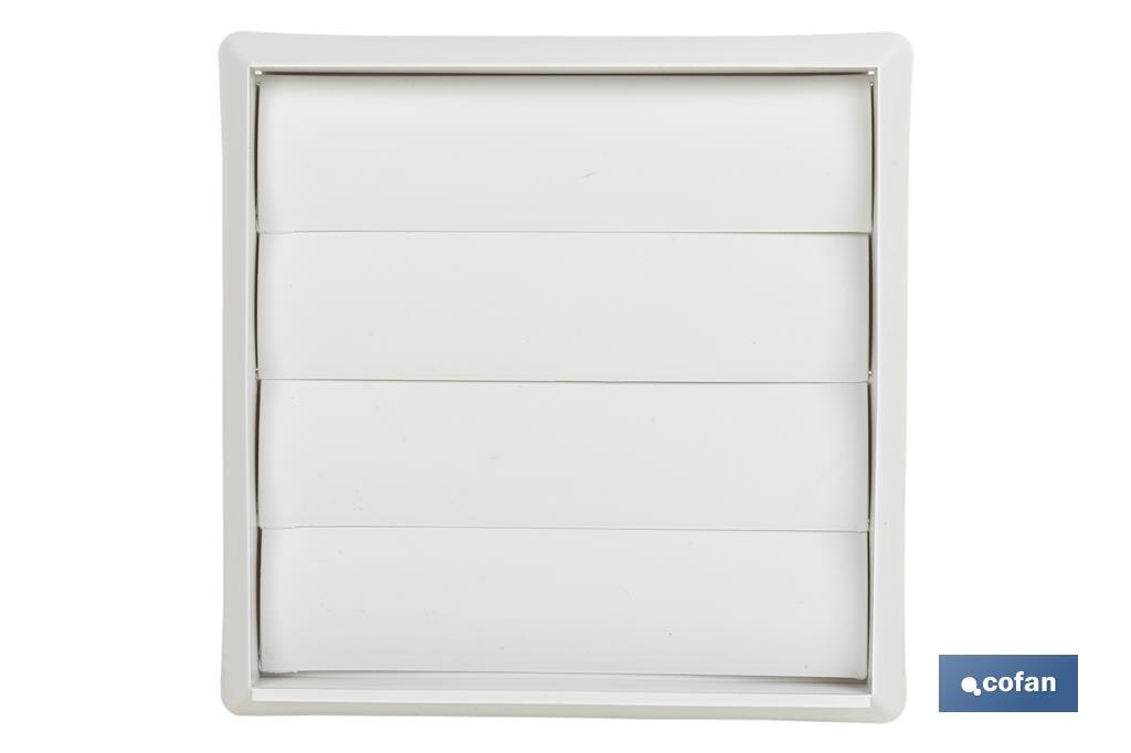 Cofan Griglia di ventilazione con 4 lamelle mobili | ABS bianco | Varie dimensioni