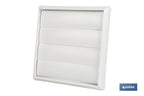 Cofan Griglia di ventilazione con 4 lamelle mobili | ABS bianco | Varie dimensioni