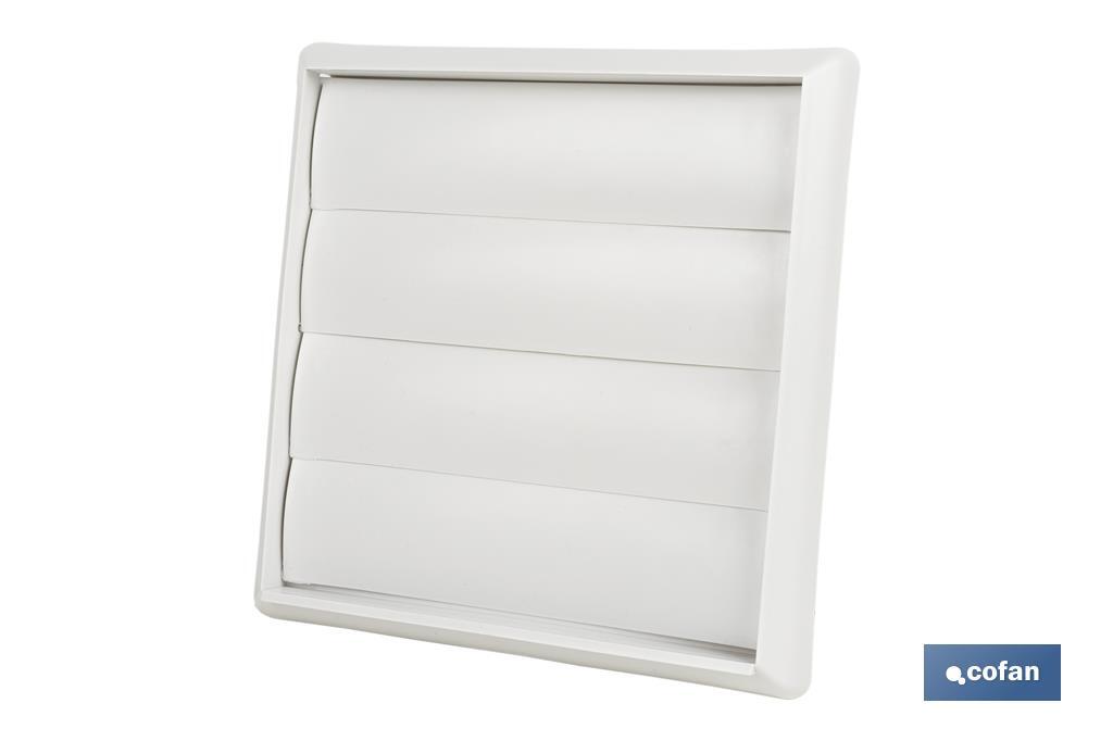 Cofan Griglia di ventilazione con 4 lamelle mobili | ABS bianco | Varie dimensioni