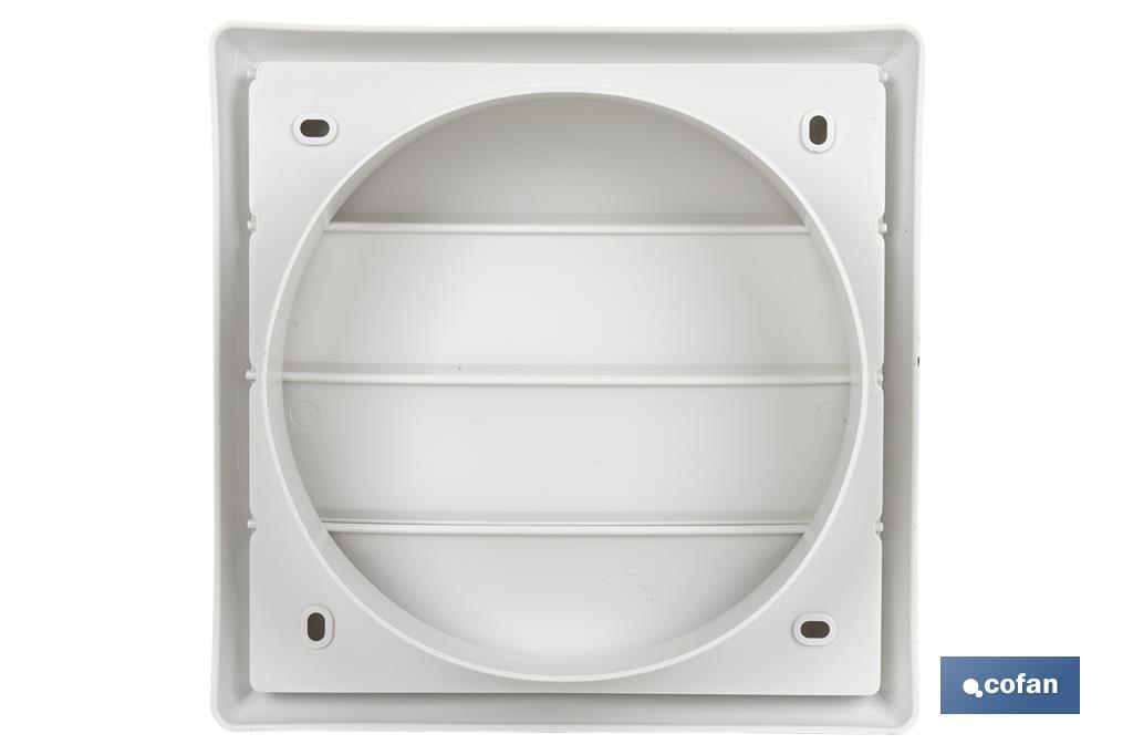 Cofan Griglia di ventilazione con 4 lamelle mobili | ABS bianco | Varie dimensioni