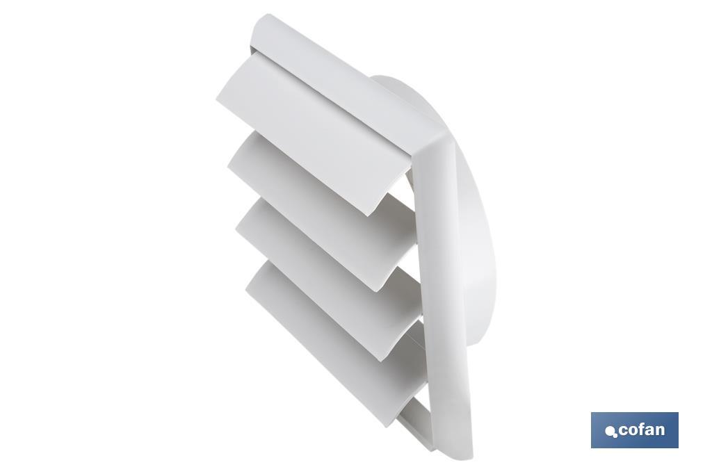 Cofan Griglia di ventilazione con 4 lamelle mobili | ABS bianco | Varie dimensioni