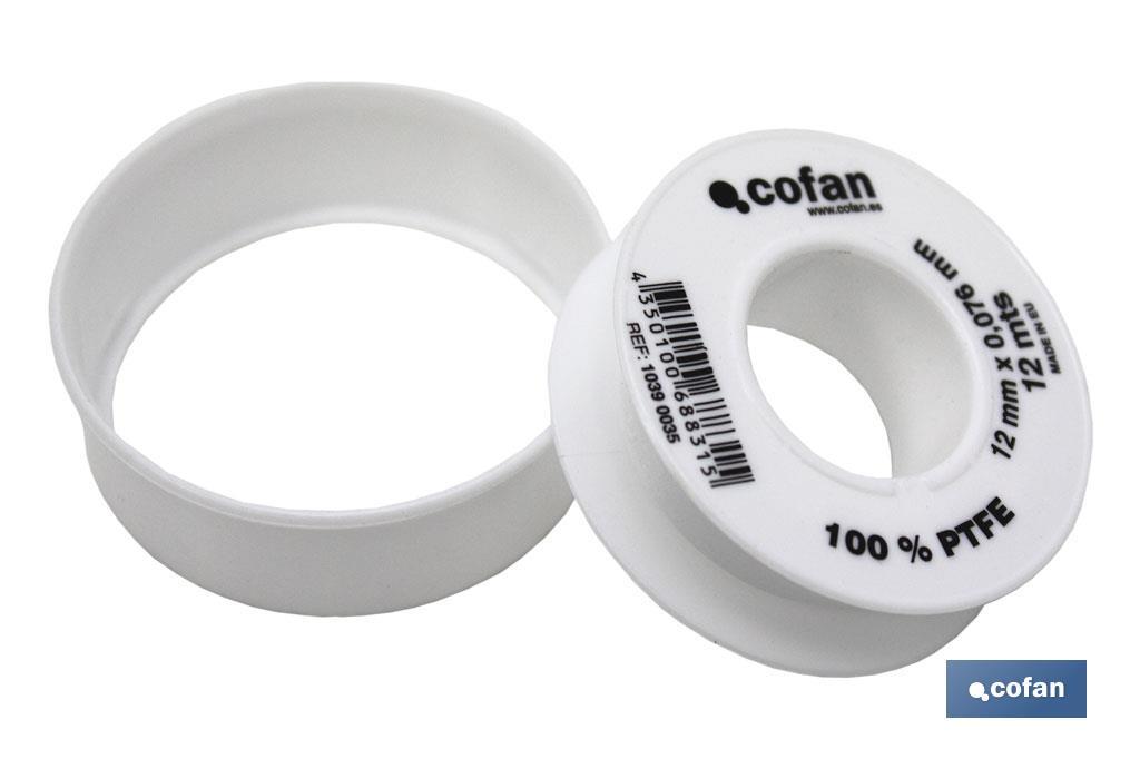Rolo PTFE de 12mm x 0,076mm
