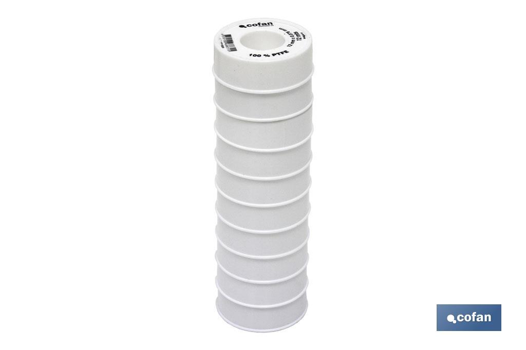 Rolo PTFE de 12mm x 0,076mm