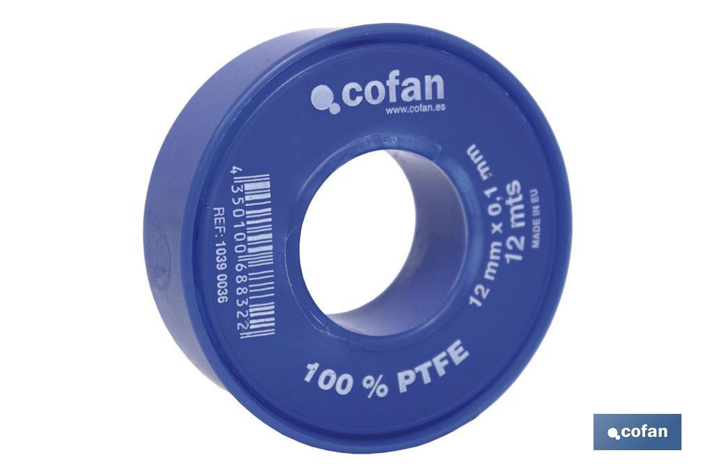 Rolo PTFE de 12mm x 0,10mm