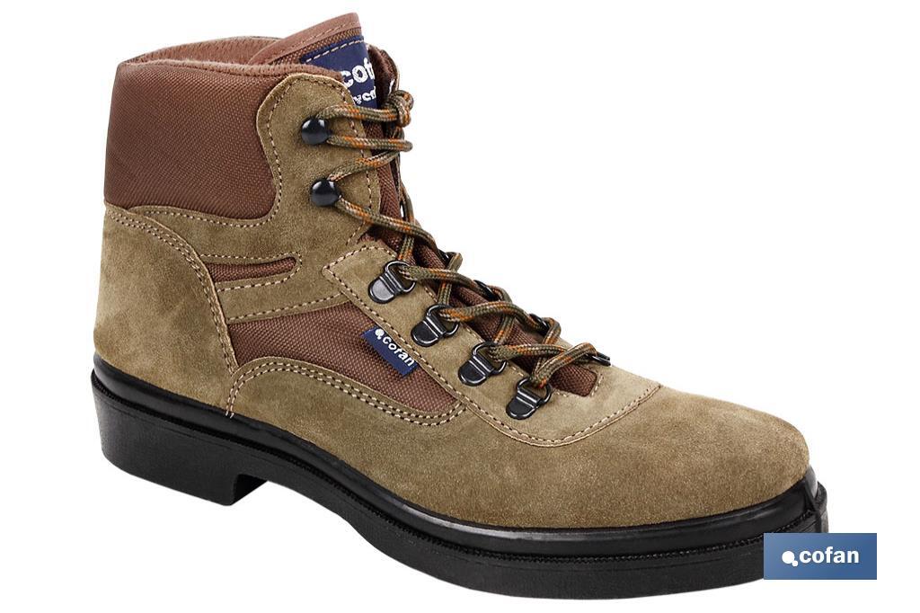 Bota de Trekking | Cor Verde | Lona e Tela Acolchoada | Modelo Alhama | Sola de borracha